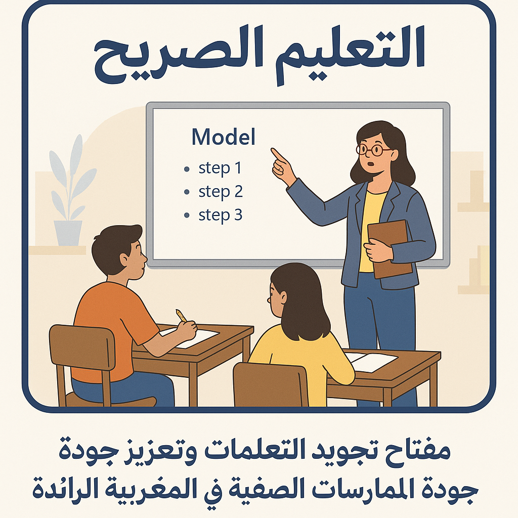 📘 مقال: التعليم الصريح – مفتاح تحسين التعلمات وتعزيز جودة الممارسات الصفية في المدرسة المغربية الرائدة