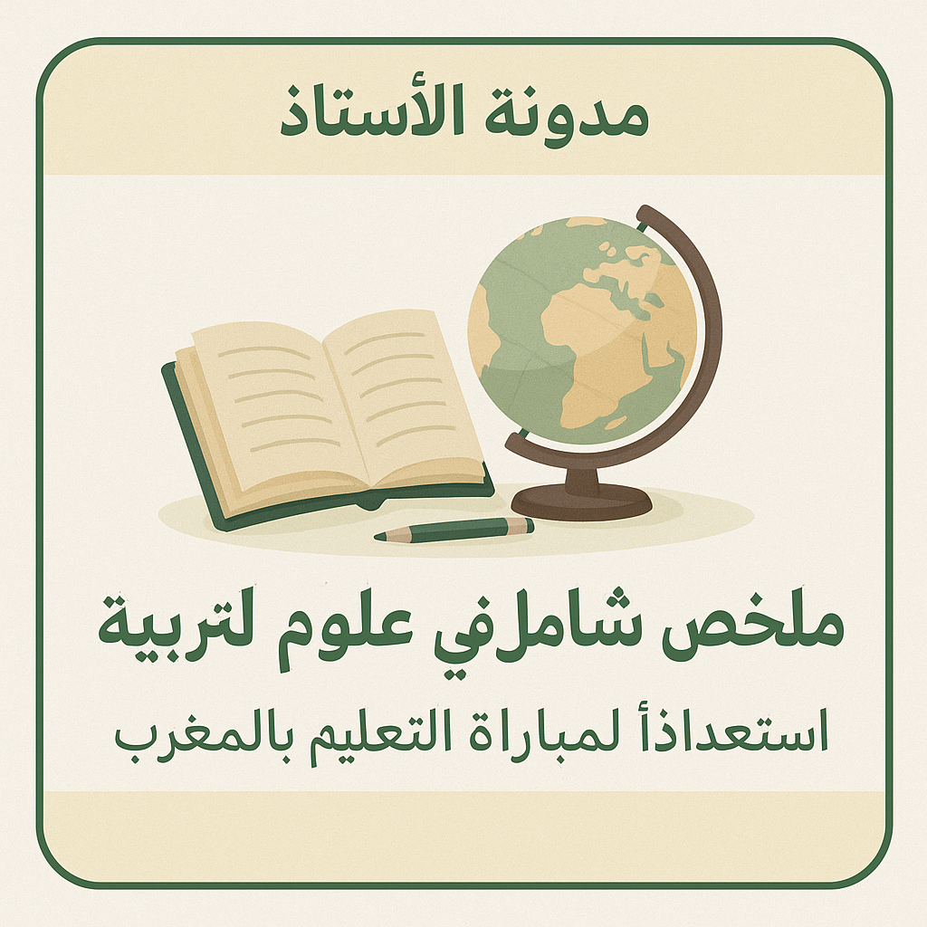 علوم التربية للمقبلين على مباراة التعليم بالمغرب،